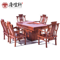 Mahogany furniture Myanmar rosewood living room tea table and chair combination solid wood coffee table tea table tea table tea table