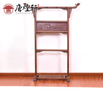 Tang Huangxuan mahogany furniture chicken wing Wood hanger solid wood hanger antique Chinese coat rack indoor floor hanger