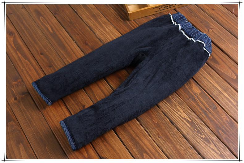 Quần nhung nam 2018 mới jeans mùa đông mặc quần ấm cho trẻ em Hàn Quốc phiên bản quần dày cho bé quan dai cho be