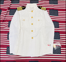 超值 全新美国海君USN君官 士官白色立领礼服上衣 39R 美国产原品