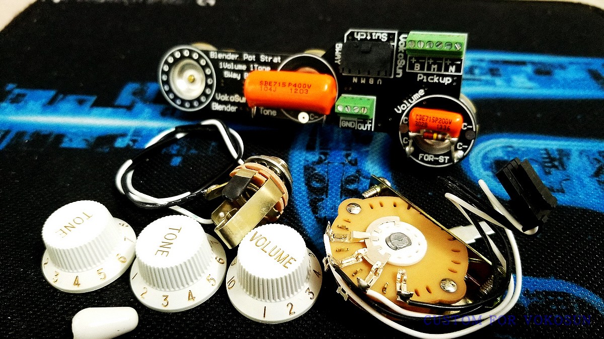 FEN-DER Finda ST soldered line Blender Pot Strat 7 tone upgrade line