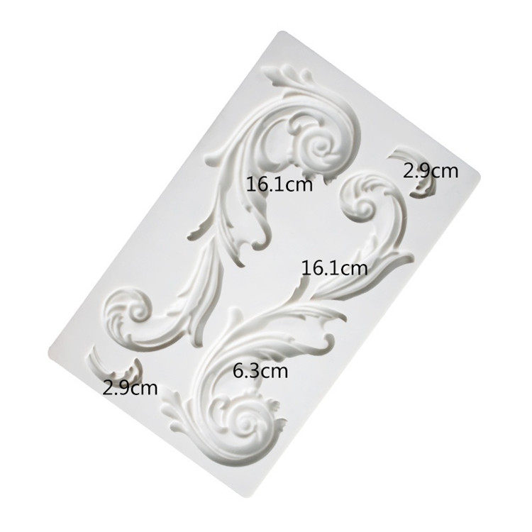 New Fondant Cake Silicone Mold European Pattern Dried Pace Decorative Mousse Baking Tool Clay Various