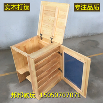 Kindergarten cup holder solid wood tea cup cabinet childrens tea bucket cabinet special wooden tea insulation bucket storage rack special offer