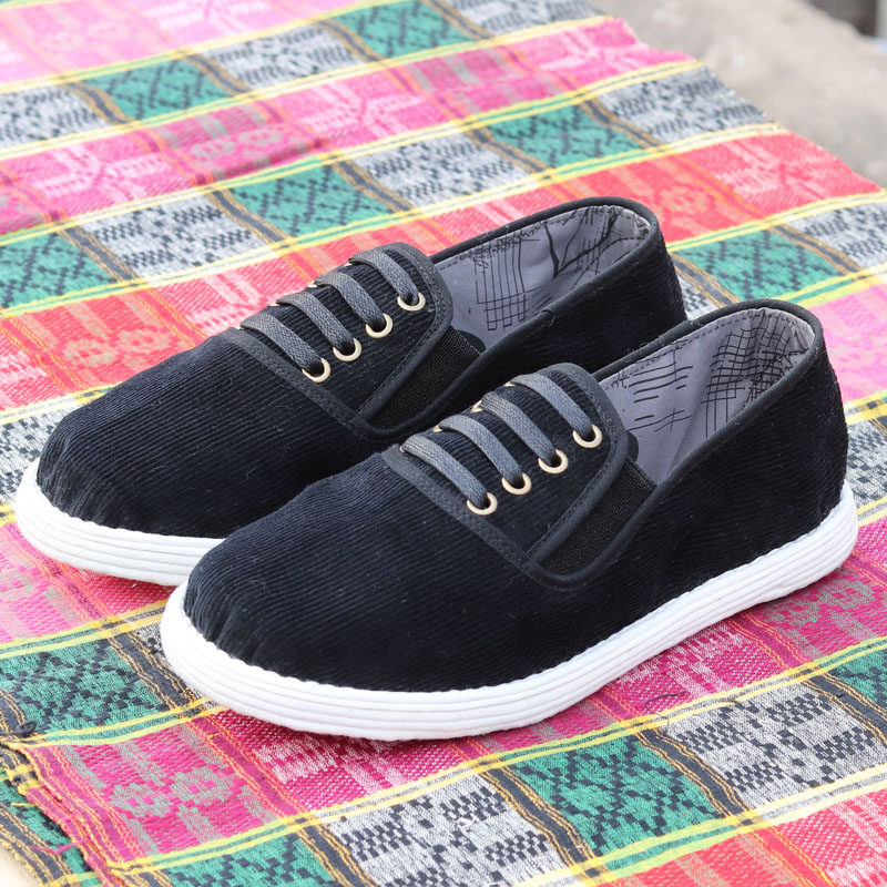 Pure Artisanal Chippa Bottom Cloth Shoes Men And Women Sloth People A Foot Pedal Fake Laces Breathable Health Care Flat Bottom Traditional Hand Nablet Shoes