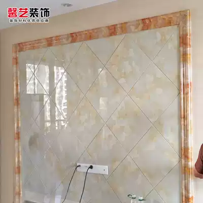 Stone plastic imitation marble door cover door frame balcony pass window sill window frame window cover line tile TV background wall