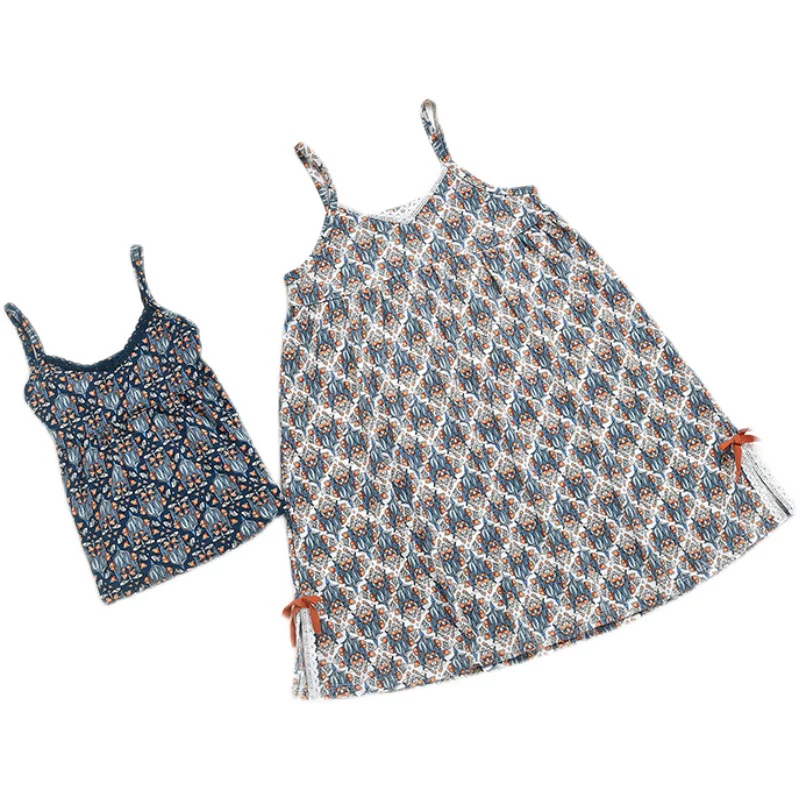Детский пижамы, slip dress, семейный стиль