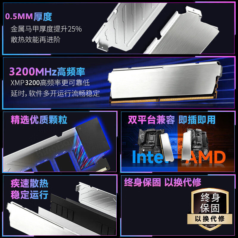 Модуль памяти Infantry Warrior 32GB Asian Silver
