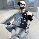 Летняя одежда, комплект, детская спортивная тонкая летняя форма для мальчиков, детская одежда, подходит для подростков