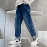 Детский комплект, летняя одежда, осенние джинсы, летние штаны для мальчиков для отдыха, подходит для подростков