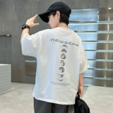 Летняя одежда, хлопковая летняя детская футболка с коротким рукавом для мальчиков, короткий рукав, подходит для подростков