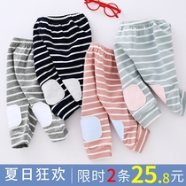 Baby pants Spring and Autumn wear baby trousers 1 a 3 year old boy thin child Harlan big pp girl leggings