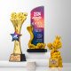 Year of the Snake Crystal Trophy Resin Ornament Annual Meeting Award Employee Recognition Mascot High-End New Year Gift Souvenir