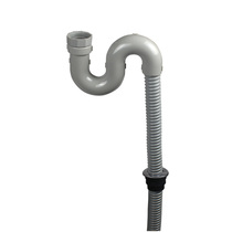 Zhibang Kitchen Wash Basin Big Letter S Bend Deodorized Downpipe Ink Lin Single Groove U Bend Steel Wire Drain Pipe Tailpipe