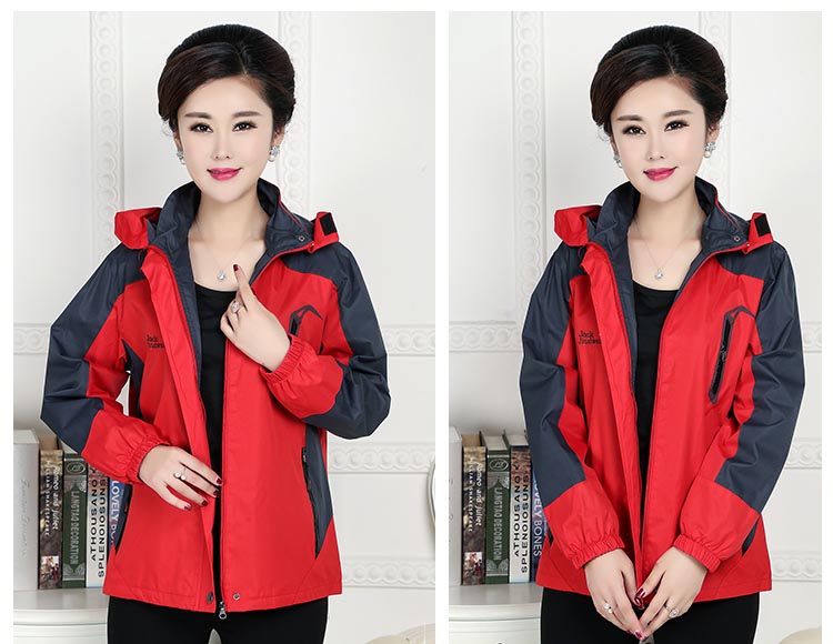 Đặc biệt hàng ngày các bà mẹ trung niên và già mặc áo khoác mùa thu mỏng phần thể thao và áo giải trí của phụ nữ trung niên 40-50 tuổi 6 áo thun nữ tuổi 40