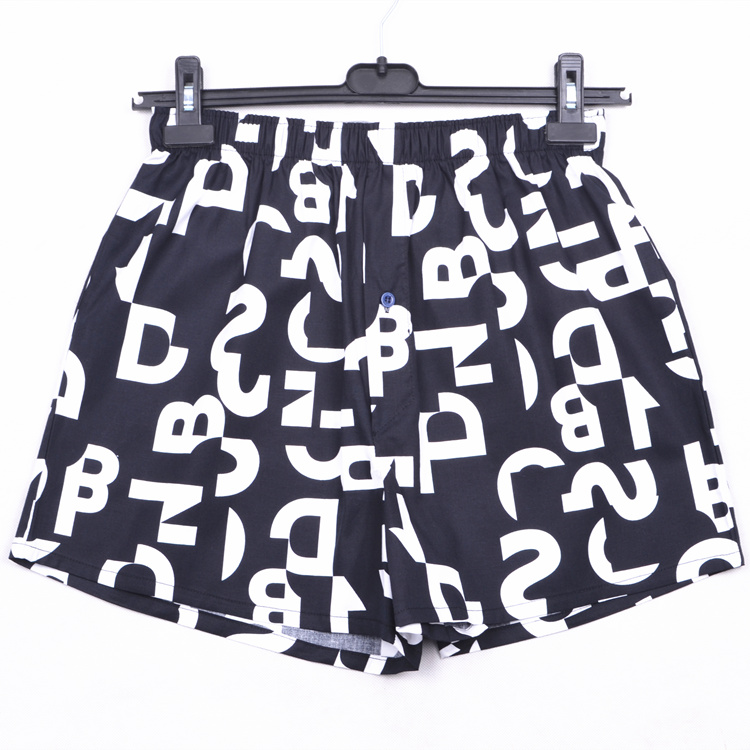 Mũi tên quần nam màu đỏ in cotton rộng kích thước lớn đồ lót siêu co giãn nhà cotton boxer thanh niên đồ lót nam