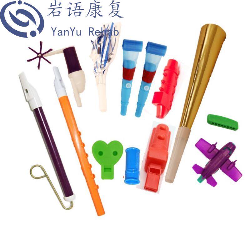 Blowpipe set mouth muscle trainer children's breath close lip lung capacity exercise teaching aids blowing toy flute