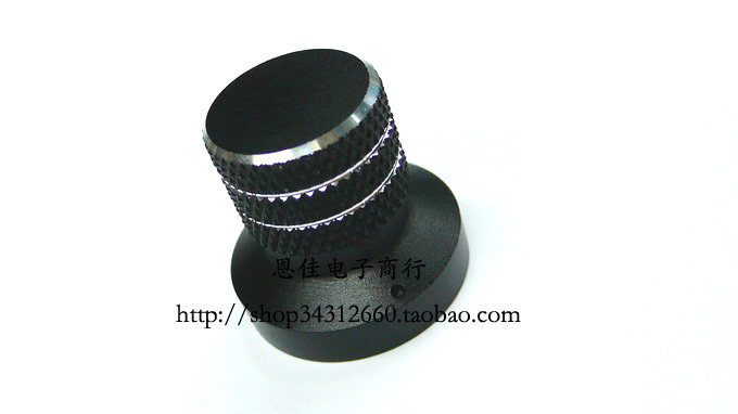 Solid aluminium knob 27mm * 28 5mm black