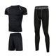 Men's Fitness Clothing, Summer Running Equipment, Sports Suit, Quick-Drying, Breathable, Outdoor Morning Running Fitness Clothing, Short-Sleeved Shorts