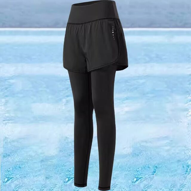 Women's swimsuits, long trousers, anti-exposure swimsuit, breathable, conservative, large size, slimming, sun protection, swimsuit, long-sleeved swimsuit, diving suit