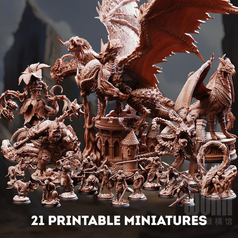 【Hunting Alliance】 Half-Orc Dragon Eye Demon Elemental Ranger Mage Dnd Board Game Figure Model 【Hunting Alliance】 Half-Orc Dragon Eye Demon Elemental Ranger Mage Dnd Board Game Figure Model