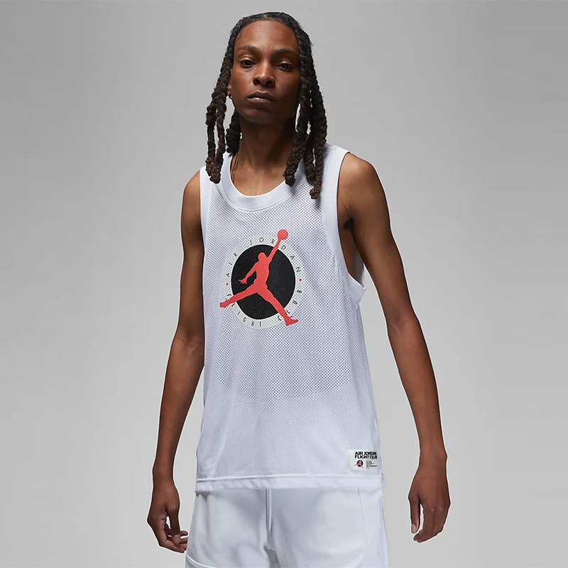 Nike Summer Jordan Men's Basketball Jersey Sleeveless T-Shirt Vest Dx9729-100 Nike Summer Jordan Men's Basketball Jersey Sleeveless T-Shirt Vest Dx9729-100
