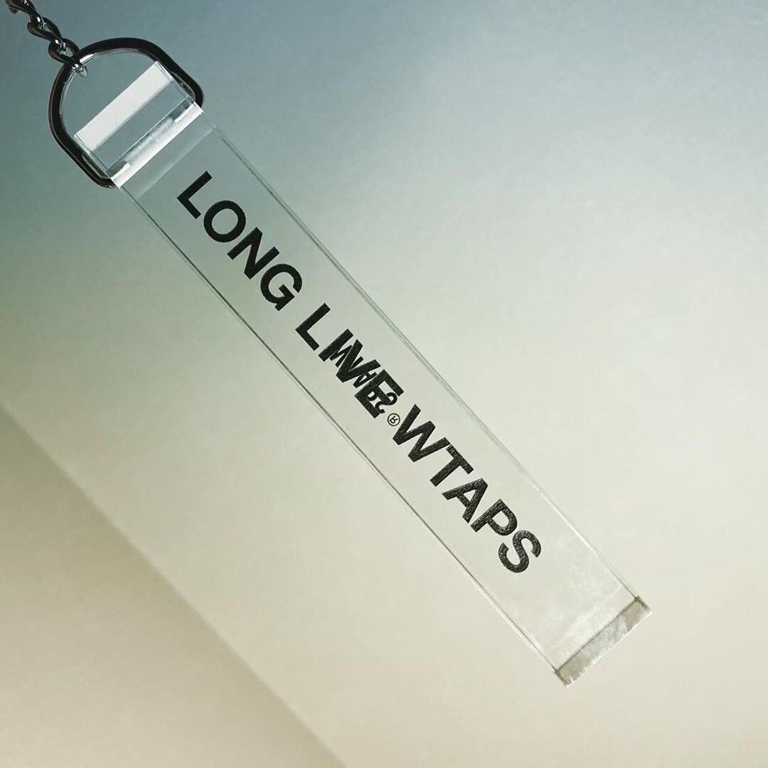 товар из китая 折扣现货wtaps 315/key holder.acrylic long live水晶钥匙扣挂件