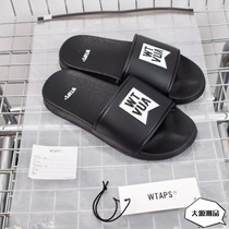 Spot WTAPS slide FOOTWEAR PVC black offset LOGO slippers sandals 20SS