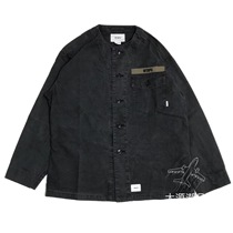 Spot WTAPS 20SS SCOUT LS SHIRT COTTON OXFORD collarless single bag SHIRT