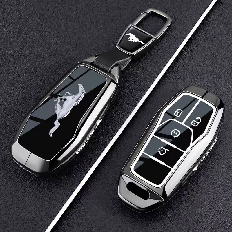 Suitable for Ford Mustang Key Cover, Old Model 2015/16/17 Mustang Gt Car Key Case, Mustang Men's Style