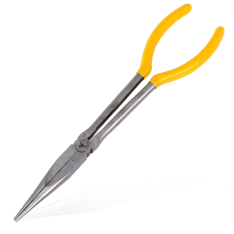 Hong Kong flying deer 11 inch lengthened shank sharp mouth pliers 275mm tip pliers Mouth pliers long mouth pliers Pliers Bend pliers