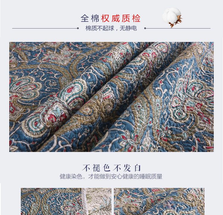 Bông xuất khẩu được bọc bằng chăn trải giường ba bộ bông Châu Âu chăn bông trải giường chăn bông điều hòa không khí được bảo hiểm - Trải giường ra giường màu xám