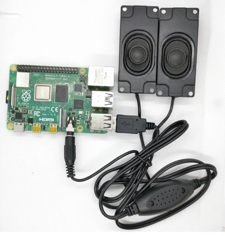 Audio Raspberry Pi 4B/3B+ Speaker Driver-Free Computer 3.5mm