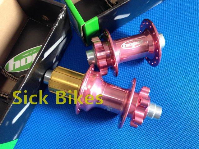 Hope pro 2 evo bucket shaft fast dismantling shaft front and rear drum 12 142mm pink limited edition