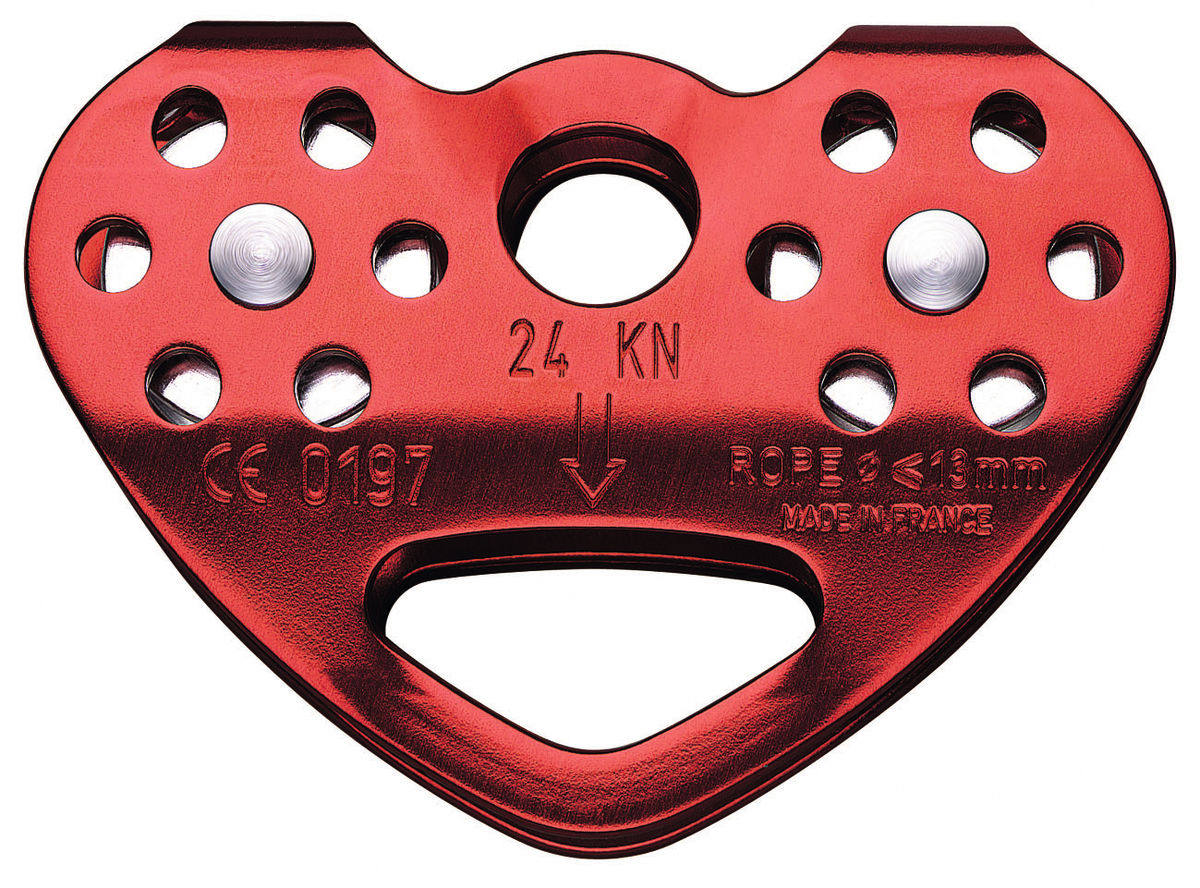 PETZL pulley P21TANDEM in the shape of a