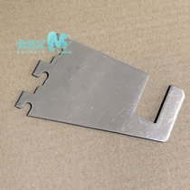 Stainless steel A- pillar insert square tube bracket aa strip fixed connection bracket supermarket shelf accessories left and right support arm