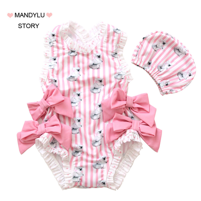 ins child swimsuit girl not even body kid swimsuit female child princess dresses Korean girl little baby 2-3 years old