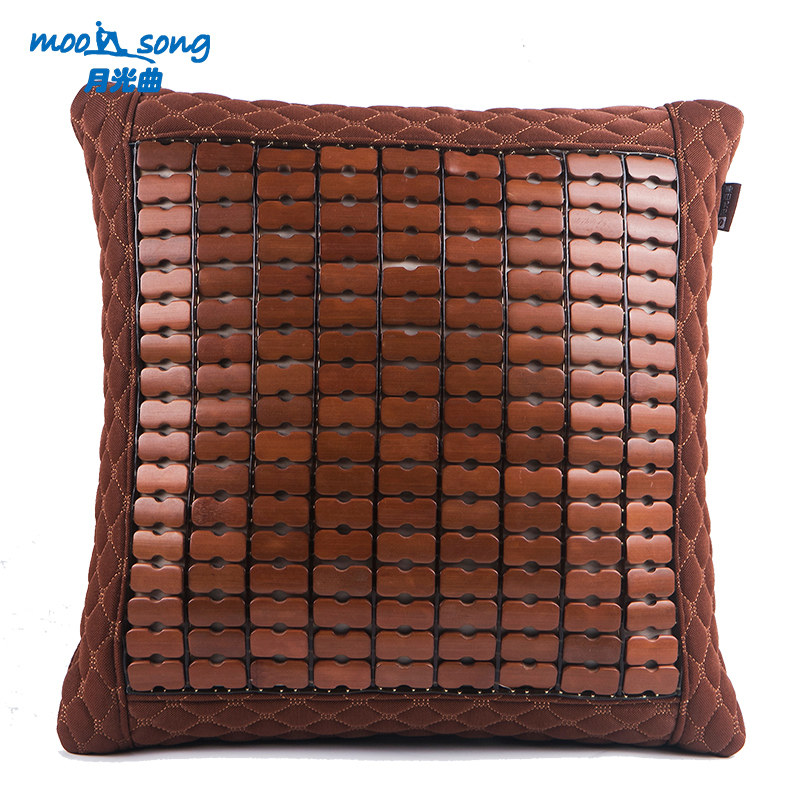 Summer mat pillow mahjong bamboo sheet summer office chair back cushion bed head pillow car lumbar cushion