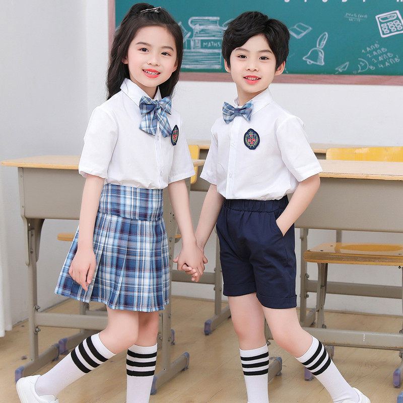 Kindergarten uniforms summer uniforms primary school students British style school uniforms summer boys and girls jk uniforms children's graduation photo class uniforms