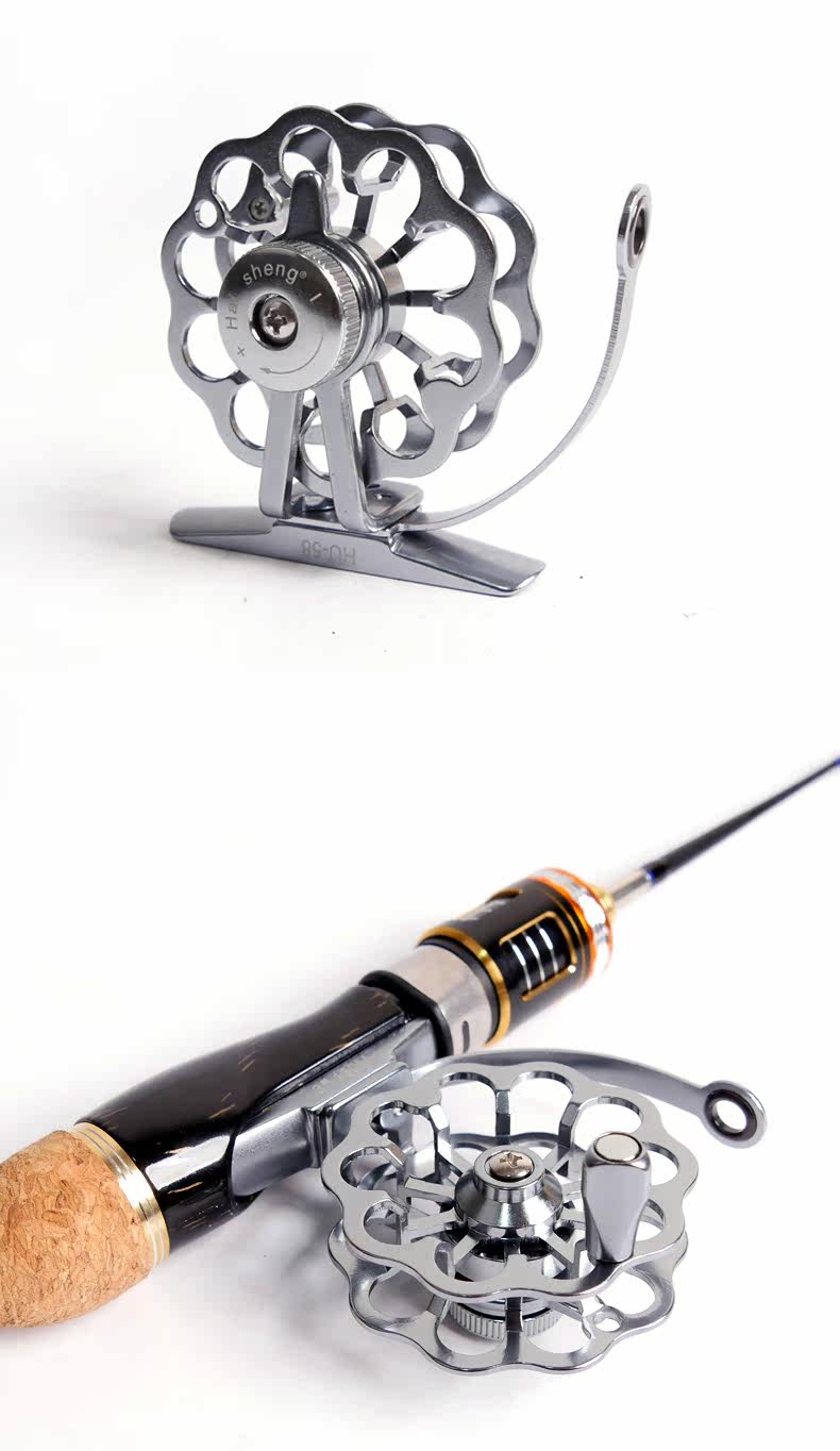 Ice удочкой 引路人冰钓竿实心杆稍大导环55cm插节罗汉竹冰钓竿排竿筏钓竿鱼竿