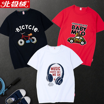 Boys short-sleeved Summer 2020 new childrens) half sleeve 12-15 age 10 boys tops Western style zhong da tong T-shirt men