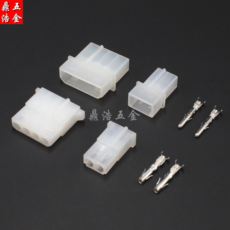 Big four P connector 2P3P4P computer IDE power connector spacing 5 08mm male and female docking plug