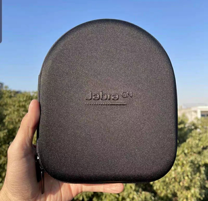 Jabra Foldable Small Headphone Storage Bag with Double Zipper, Pressure-Resistant, Suitable for B&O Form2I Qc3