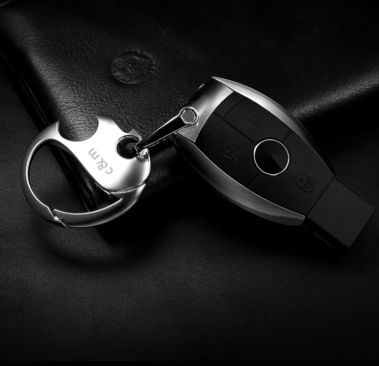 Car key chain male creative simple personality Audi Volkswagen Mercedes-Benz BMW Honda key chain waist pendant lettering