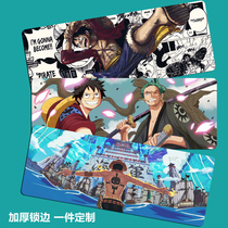 One Piece Mouse Pad Oversized Medium Anime Tide Brand Ace Solon Luffy Computer Keyboard Long Table Pad Customization