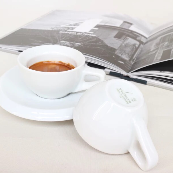 German Walkore coffee cup Espresso cup One cup One dish Bright white Bright brown bowl cup spot