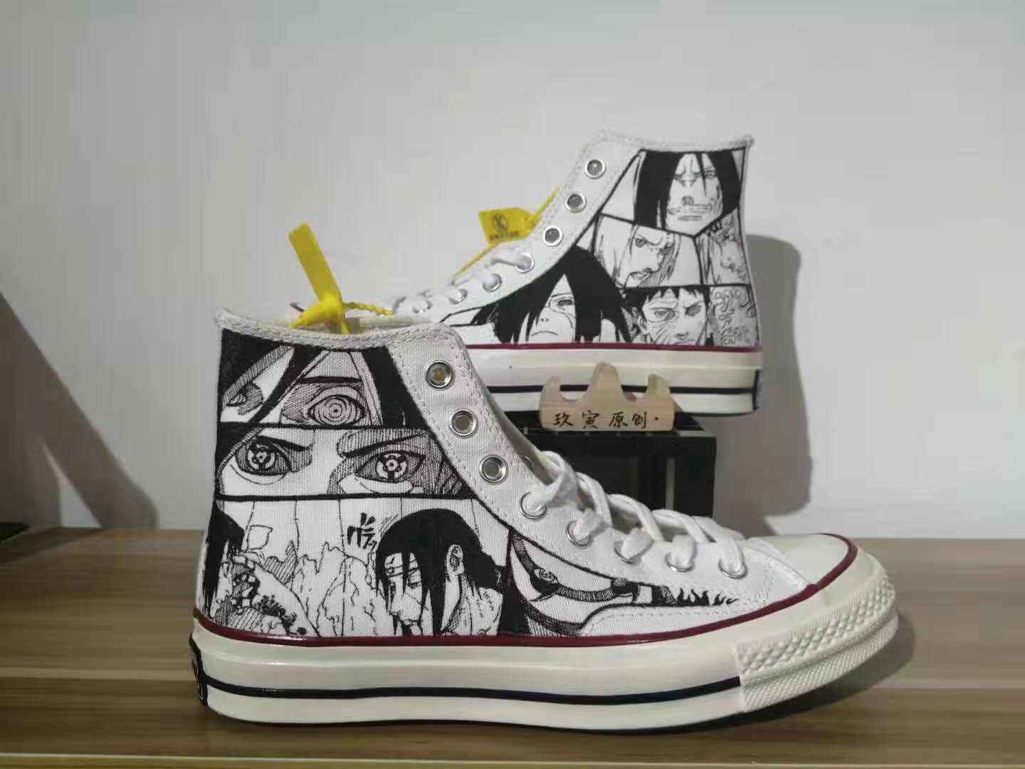 Jiu Yin Original Painting Studio Ball Shoe Custom Fire Converse Converse