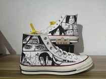Jiu Yin original painting studio sneakers customized Naruto Converse