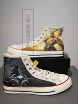 Jiuyin original painting studio LOL dog head robbery shoes custom hand-painted game characters