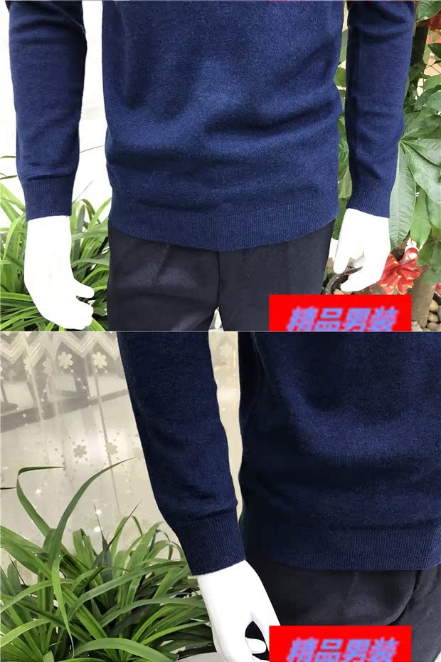 Hàng hiệu 2 màu Nam giới mùa thu và mùa đông kinh doanh trùm đầu áo len dày len cashmere áo len dệt kim dài tay - Áo len Cashmere áo thể thao