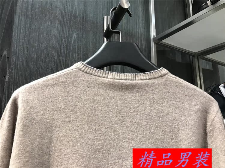 3 màu 95% cashmere nam mùa thu và mùa đông V-Cổ áo len cashmere tag giá 3980 nhân dân tệ